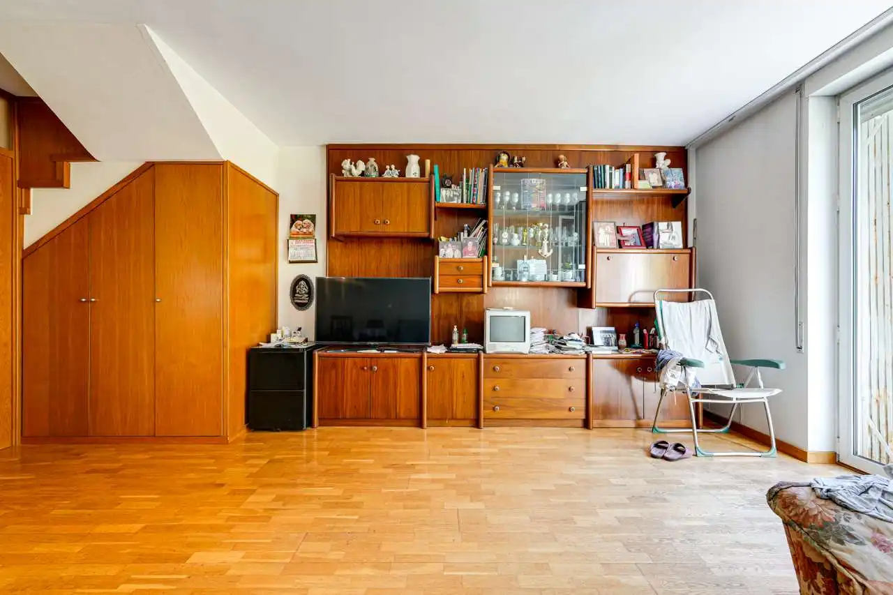 Living room of Detached homes for sale in Barcelona  with Air Conditioner, Heating and Terrace