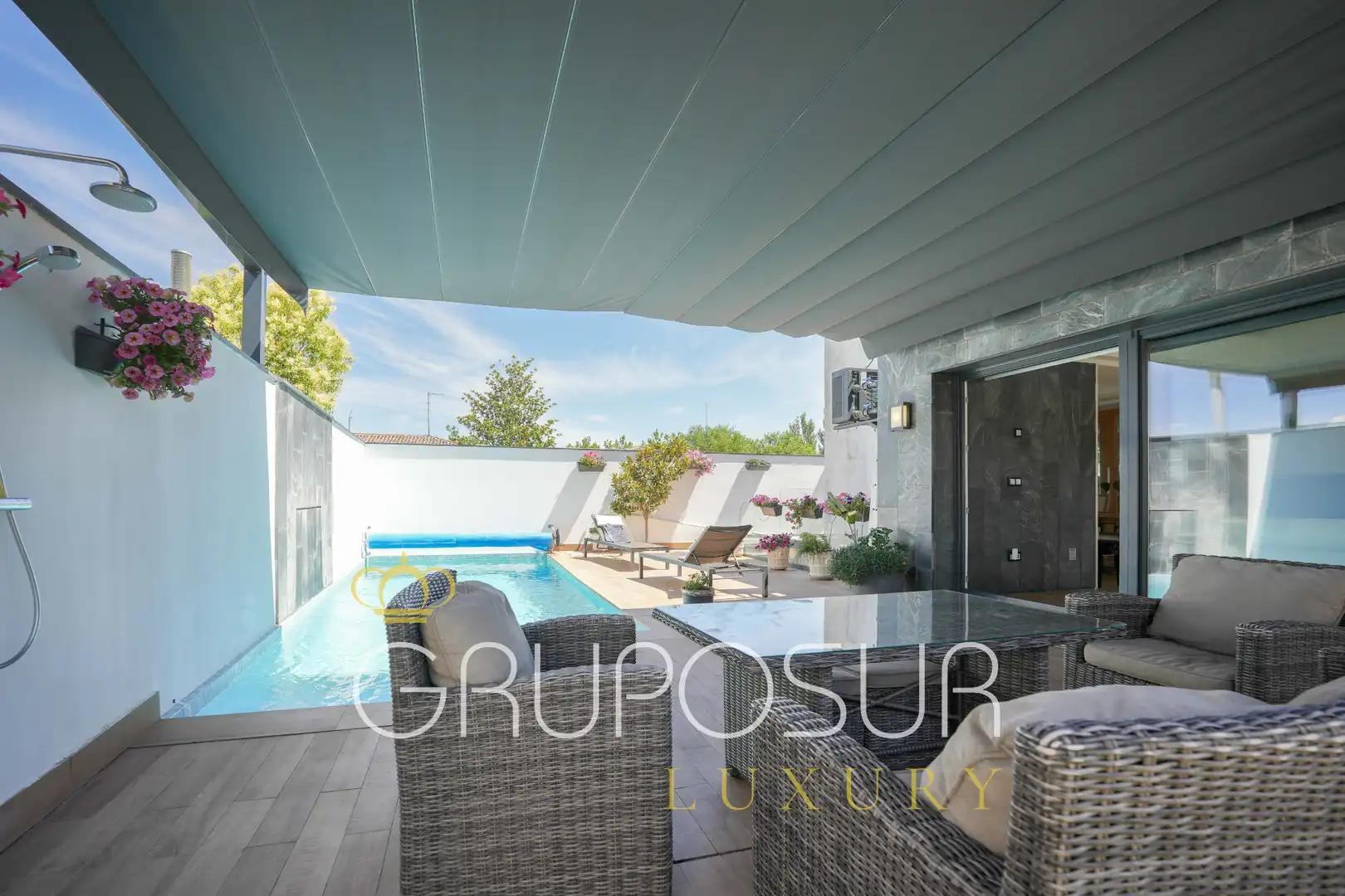 Terraza de Casa o chalet en venta en Valladolid con Aire acondicionado, Calefacción y Jardín privado