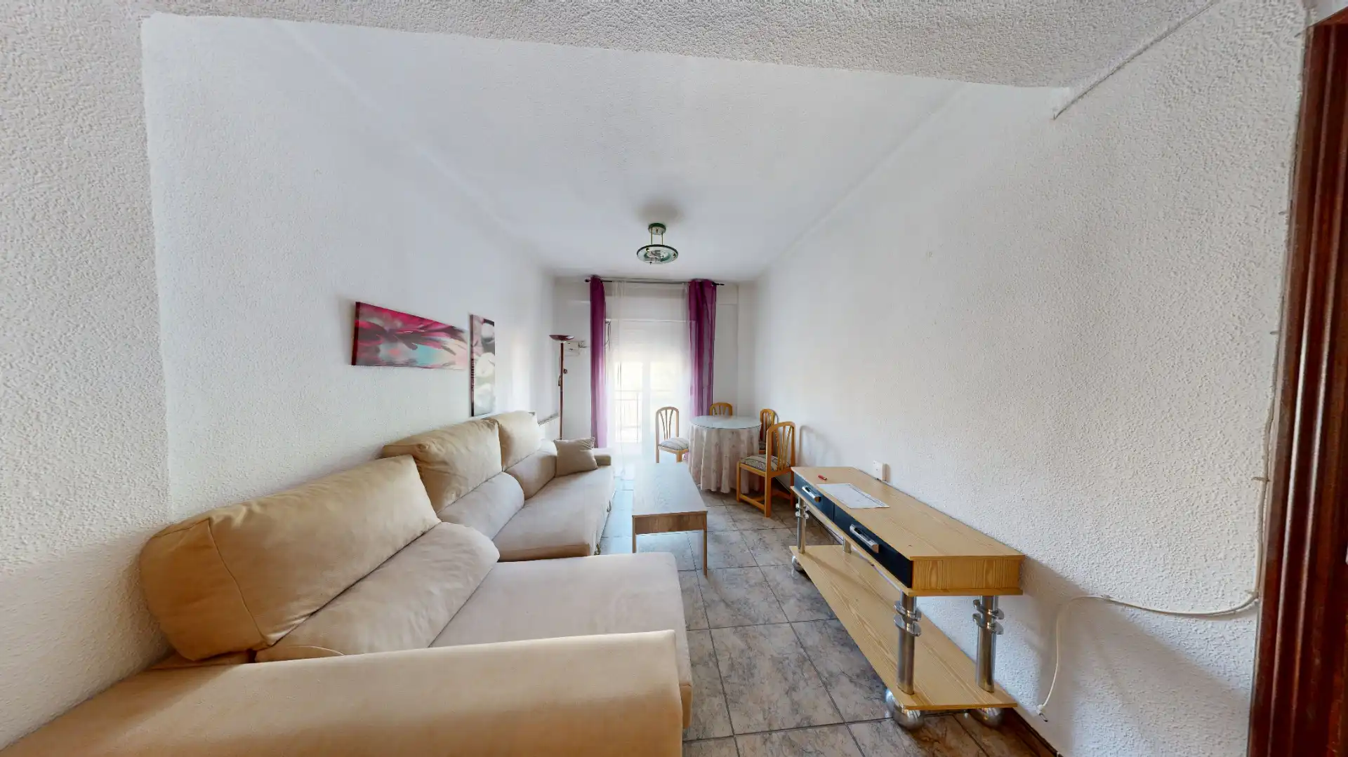 Sala de estar de Piso en venta en Albacete con Calefacción, Trastero y Amueblado