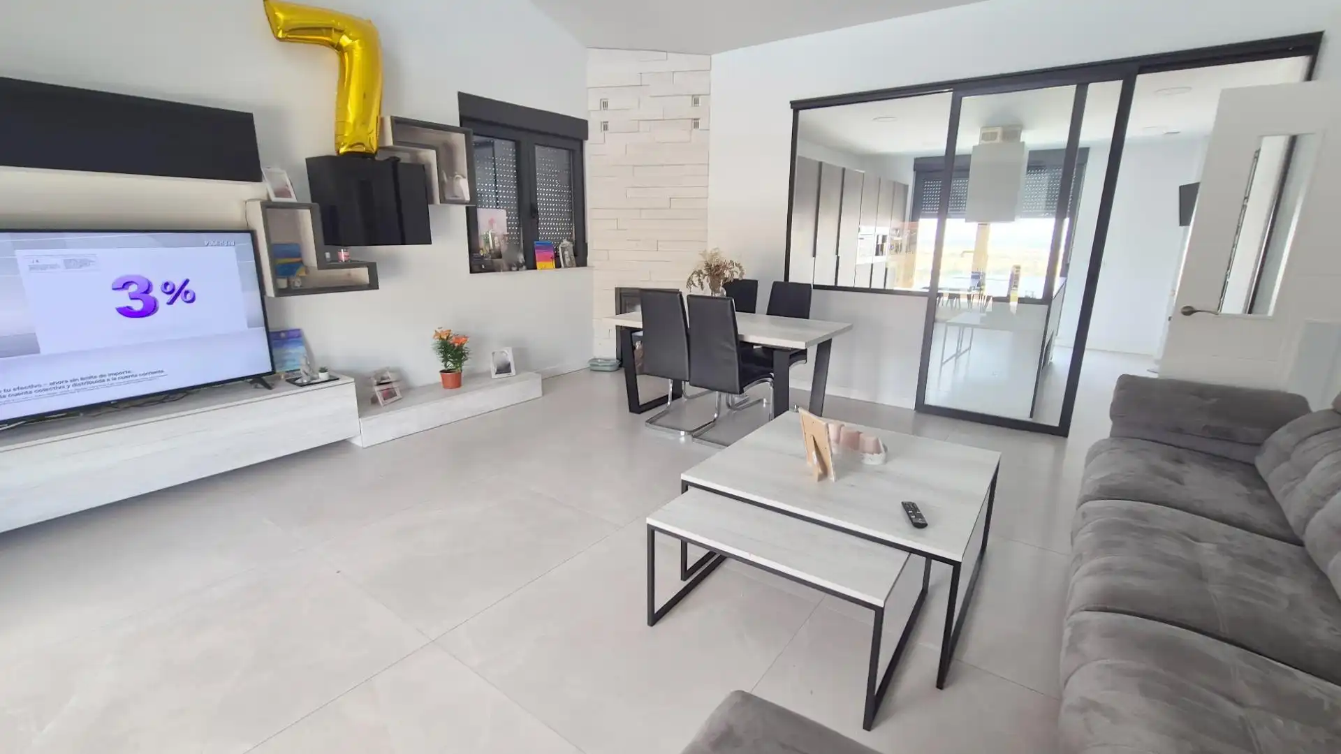 Sala de estar de Casa o chalet en venta en Carrascal de Barregas con Aire acondicionado, Calefacción y Jardín privado