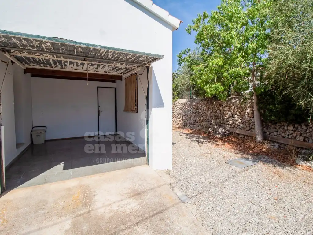 Vista exterior de Finca rústica en venta en Es Castell con Aire acondicionado, Terraza y Piscina