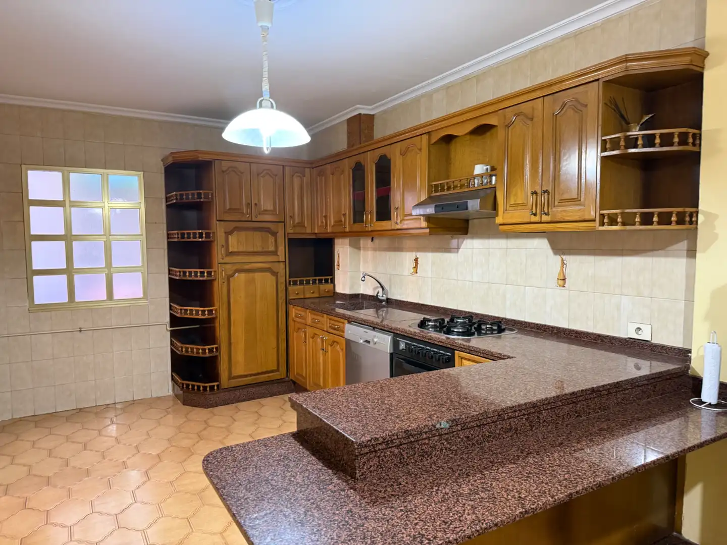 Kitchen of Flat for rent in Ferrol  with Heating, Storage room and Furnished