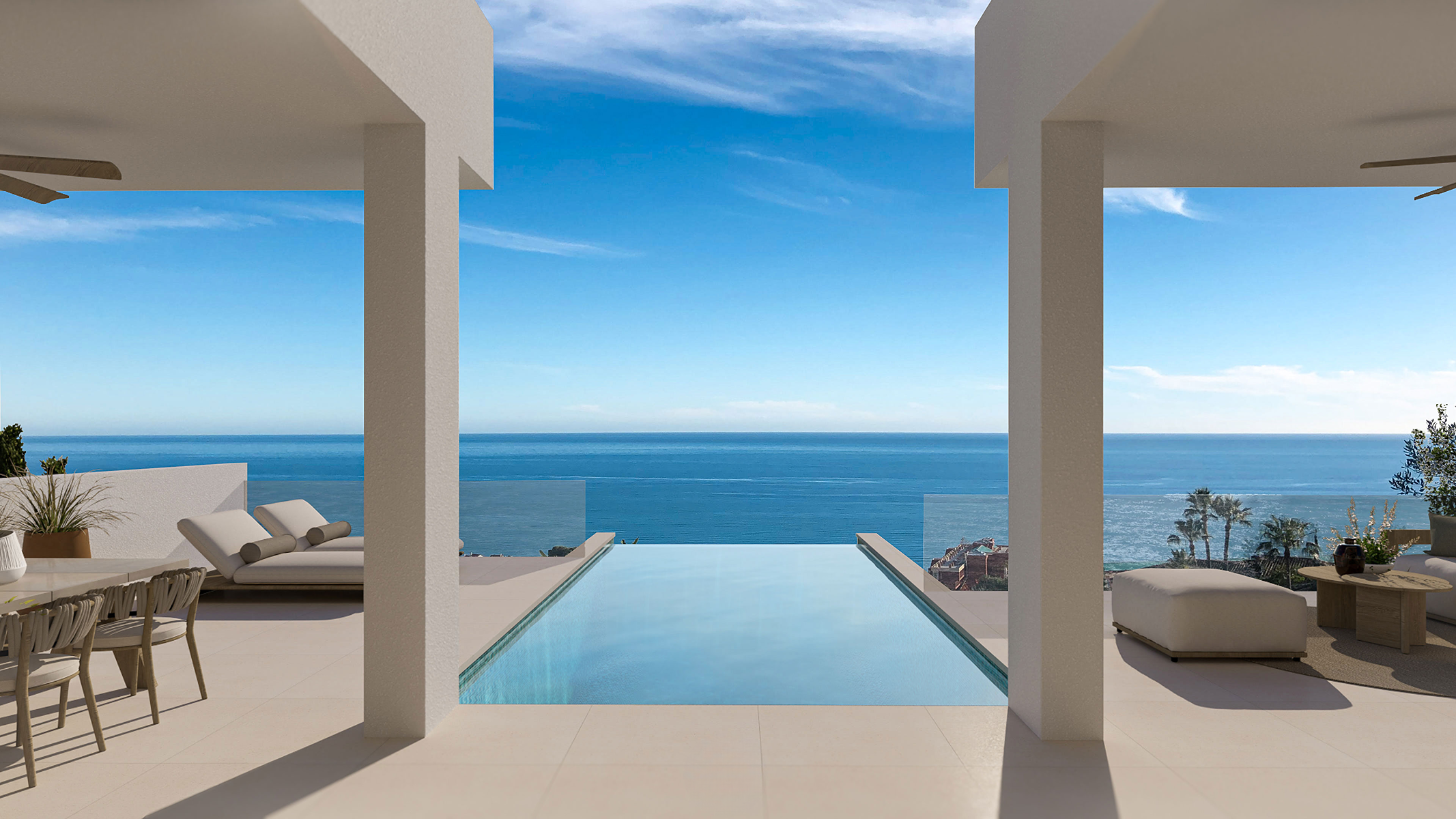 Swimming pool of House or chalet for sale in Benalmádena  with Air Conditioner, Heating and Private garden