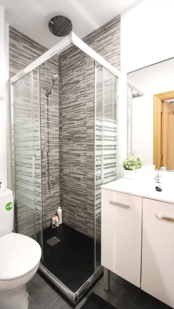Bathroom of Study for rent in Madrid  with Heating and Terrace