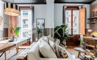 Living room of Apartment to rent in  Madrid Capital  with Air Conditioner