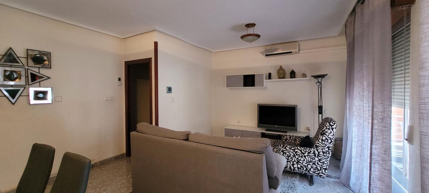 Living room of Flat for sale in  Albacete Capital  with Air Conditioner, Heating and Furnished
