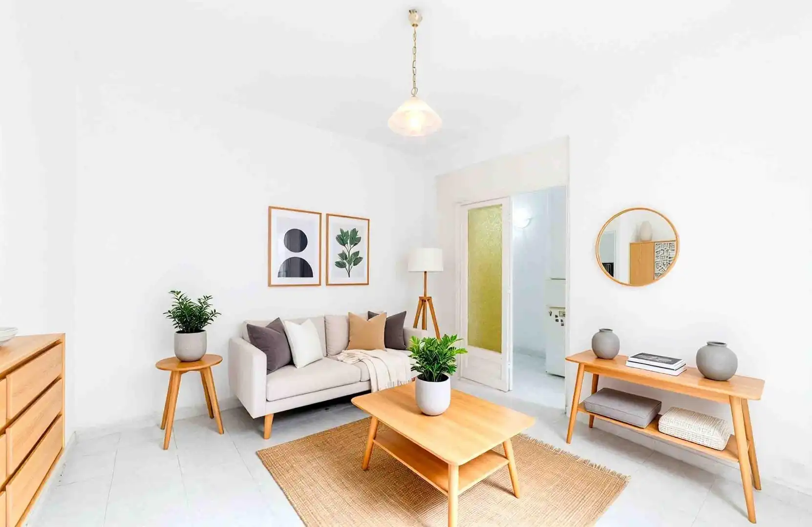Sala de estar de Piso en venta en Sitges con Amueblado