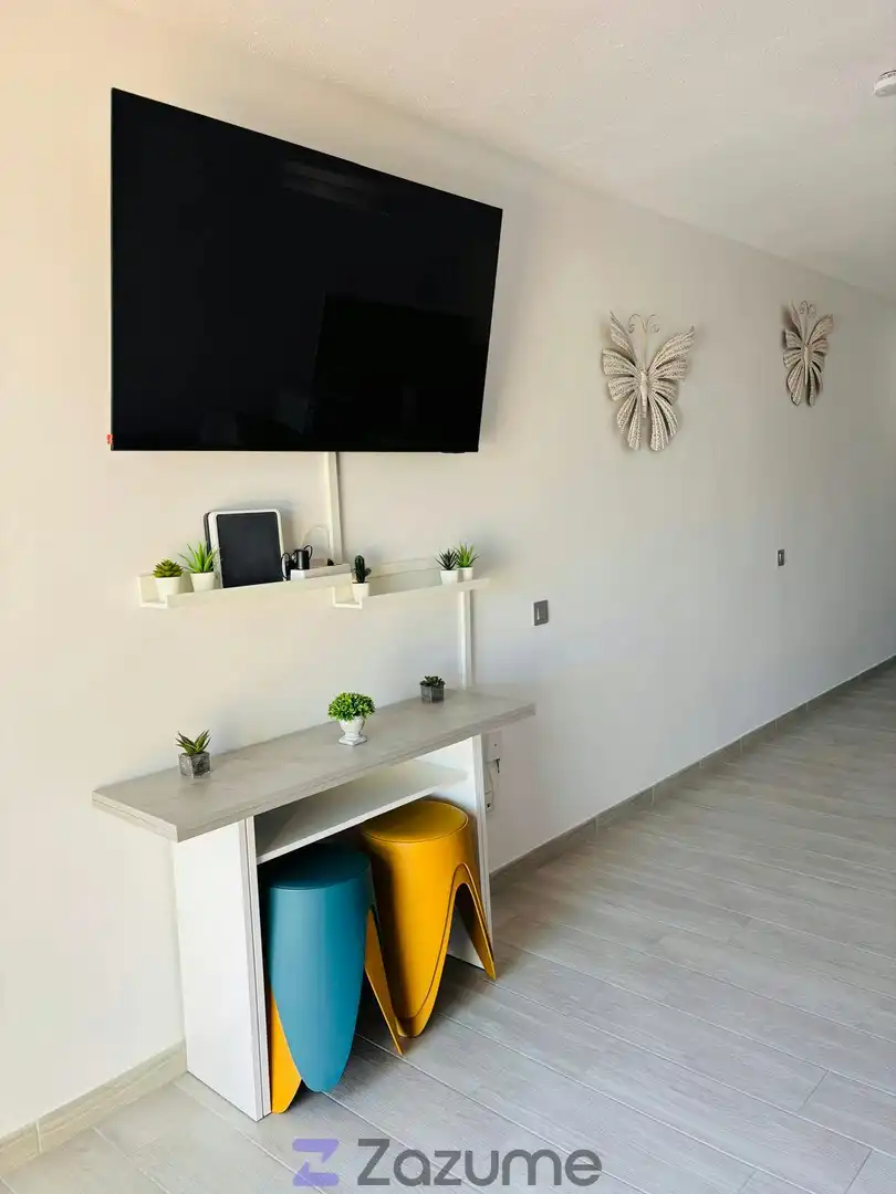 Living room of Flat for rent in Pájara  with Parquet flooring, Terrace and Swimming Pool