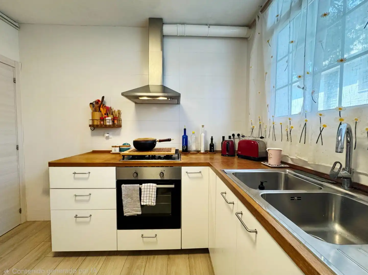 Kitchen of Flat for sale in Castelldefels  with Heating, Parquet flooring and Terrace