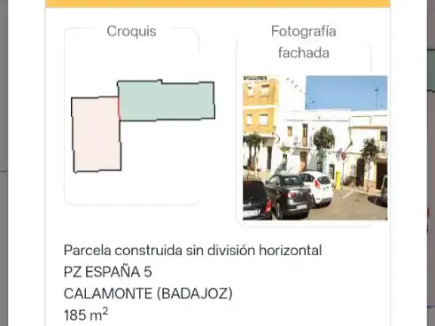 Vista exterior de Casa o xalet en venda en Calamonte amb Terrassa i Balcó