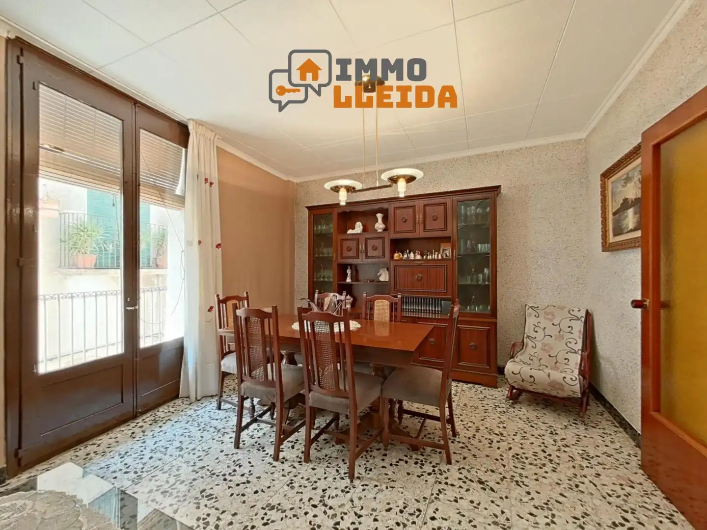 Exterior view of Flat for rent in Os de Balaguer  with Heating, Terrace and Storage room