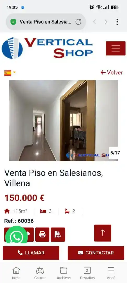 Pis en venda en Villena amb Balcó