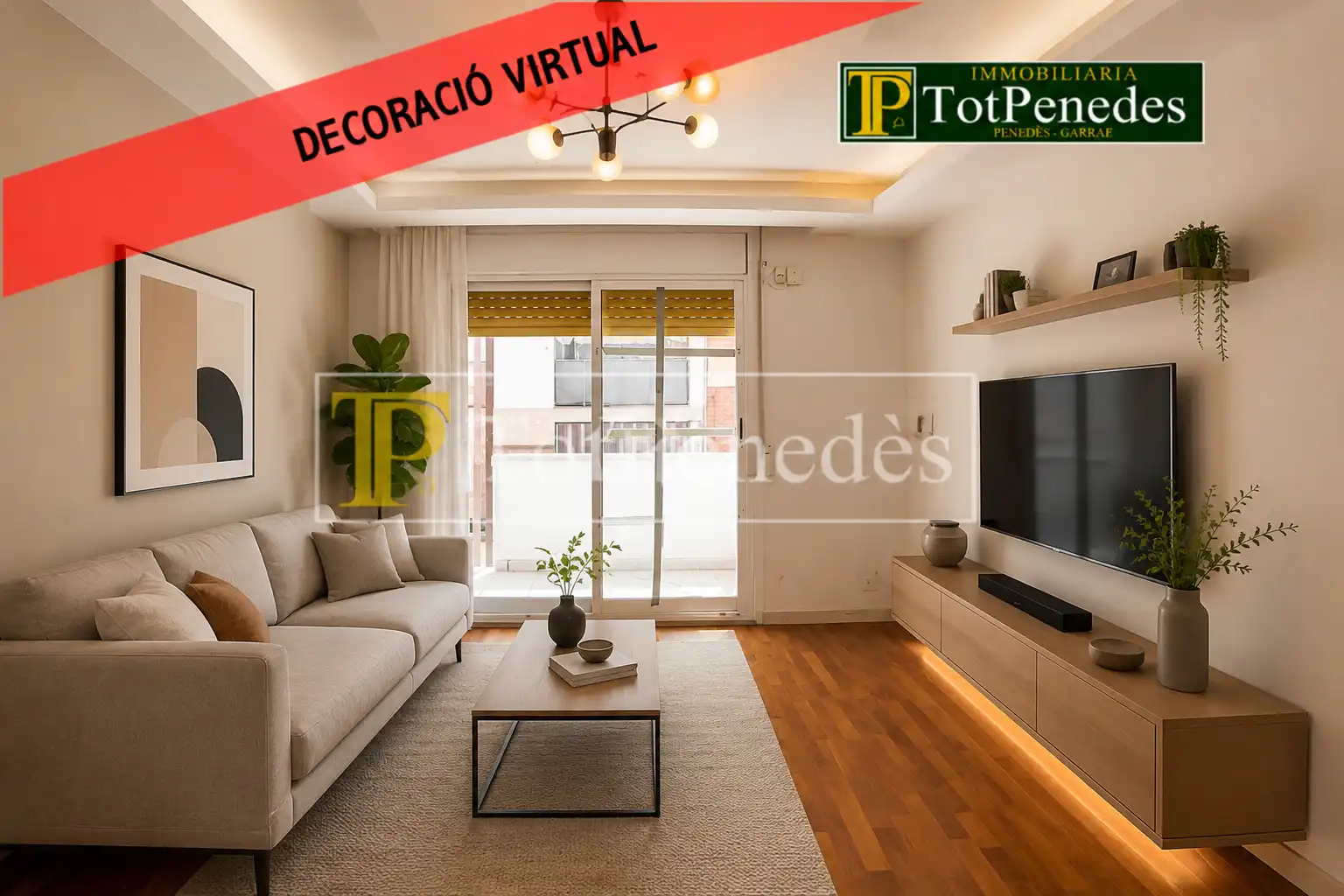 Sala de estar de Piso en venta en Sant Pere de Ribes con Balcón