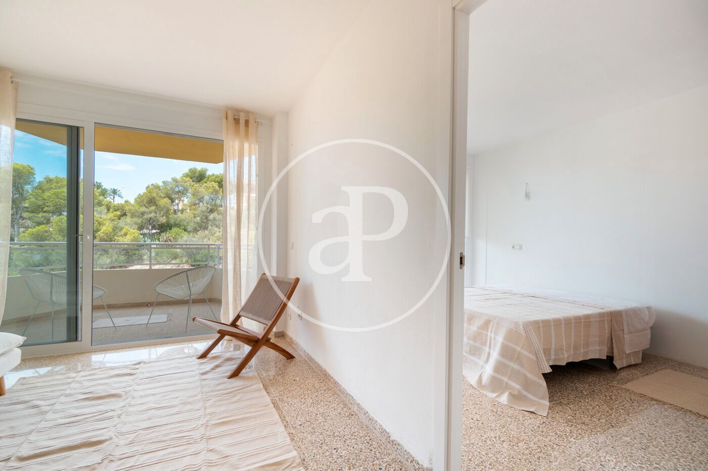 Bedroom of Flat for sale in Calvià  with Terrace, Furnished and Community pool