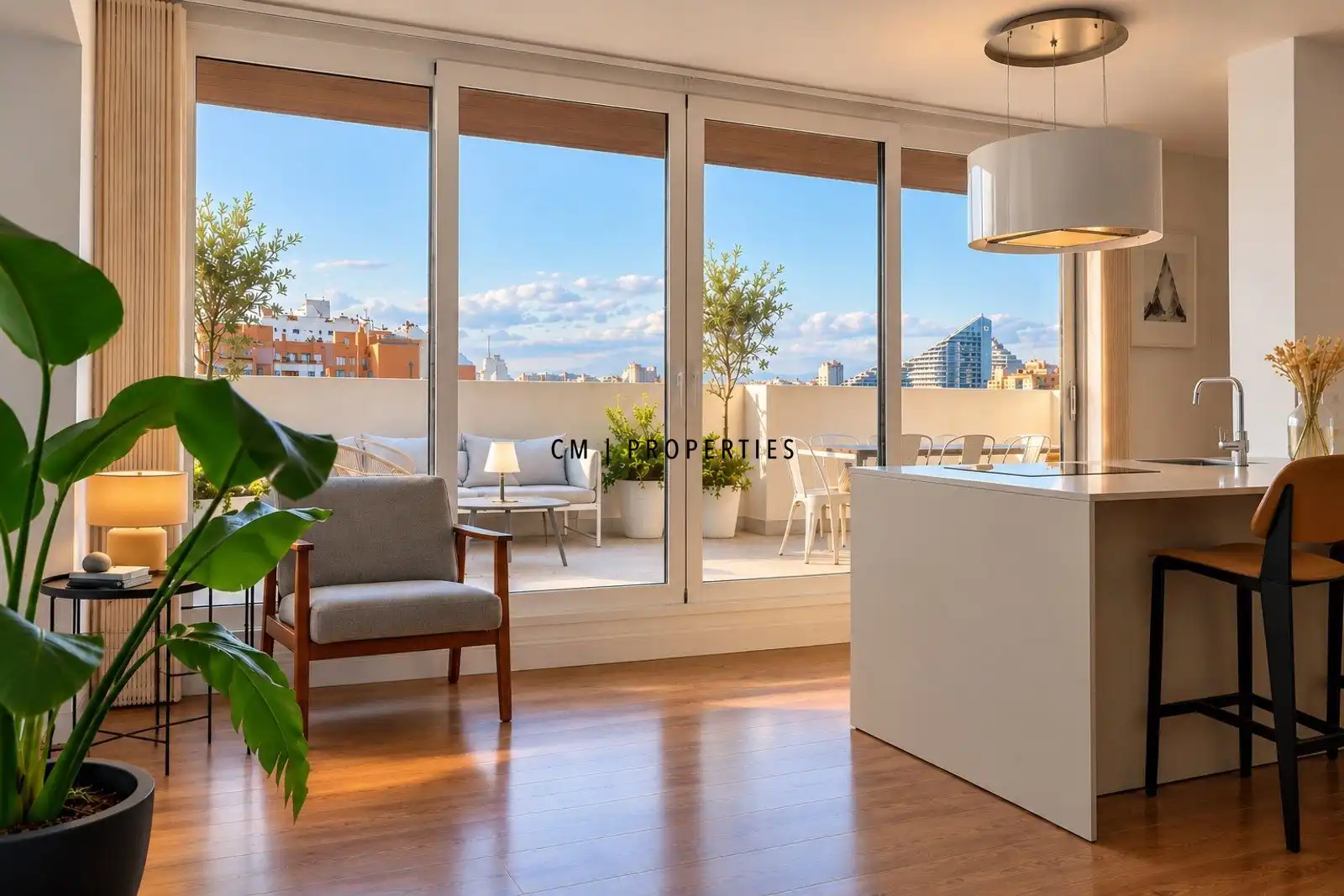 Terraza de Ático en venta en Campanar