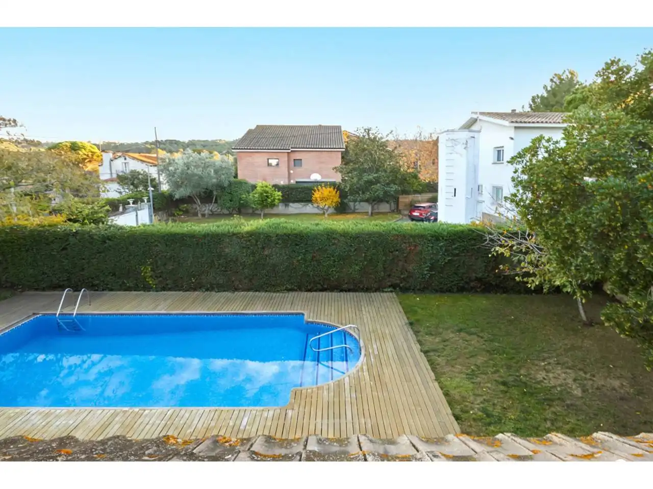 Swimming pool of Houses for sale in Sant Cugat del Vallès  with Air Conditioner, Heating and Private garden