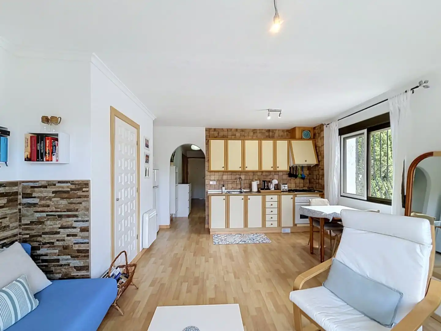Cuina de Apartament en venda en Benitachell / El Poble Nou de Benitatxell amb Aire condicionat, Terrassa i Piscina