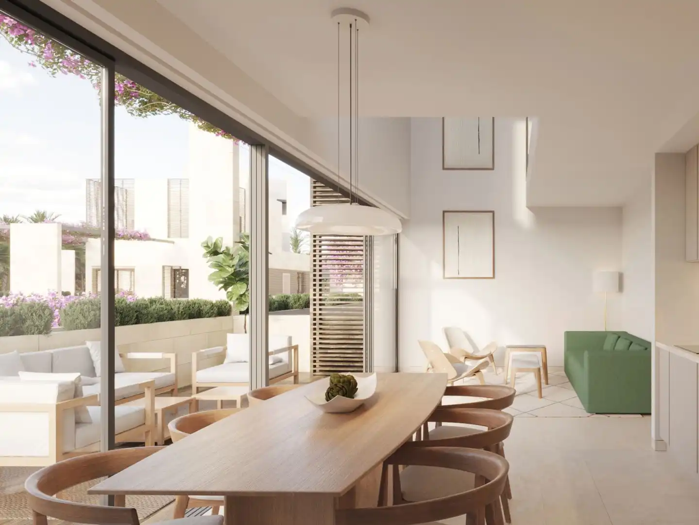 Dining room of Apartments for sale in Estepona  with Air Conditioner, Heating and Terrace