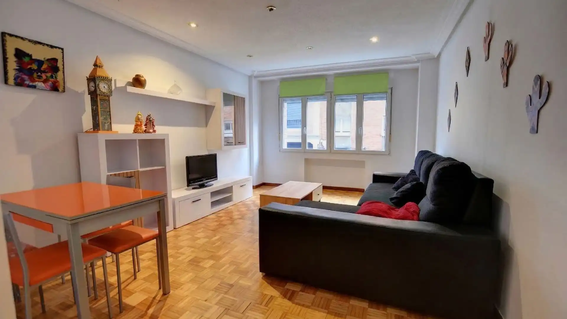 Living room of Flat for sale in Gijón   with Heating, Terrace and Swimming Pool