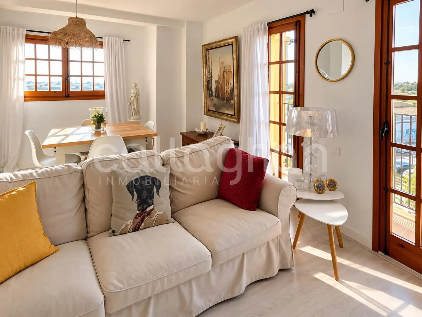 Living room of Duplexes for rent in Alboraya  with Balcony