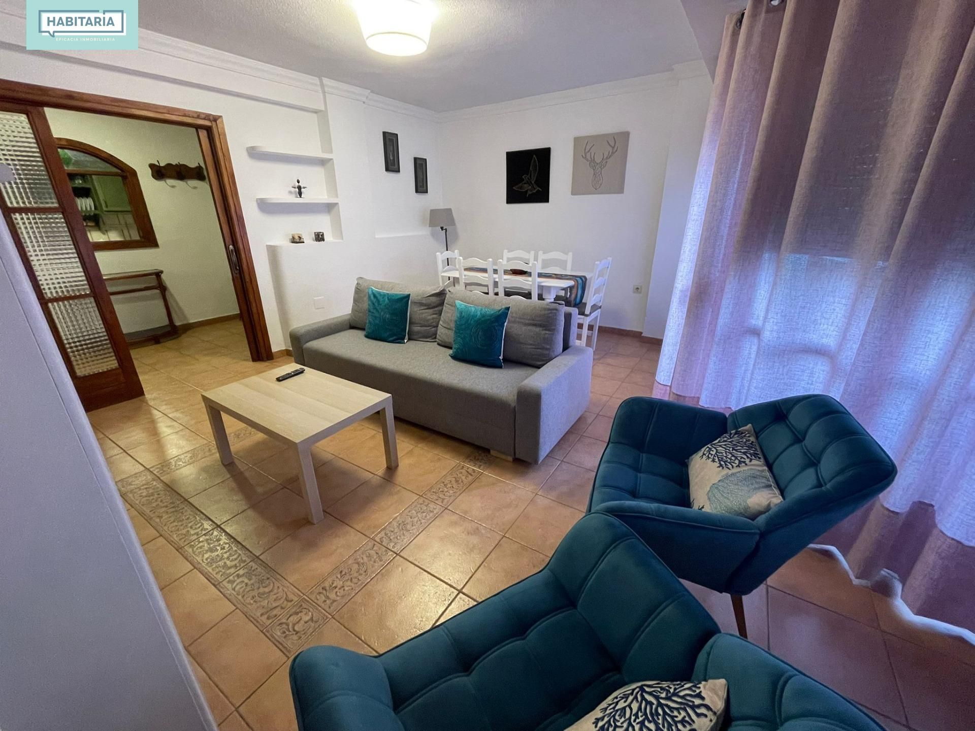 Sala d'estar de Pis de lloguer en Málaga Capital amb Aire condicionat i Balcó