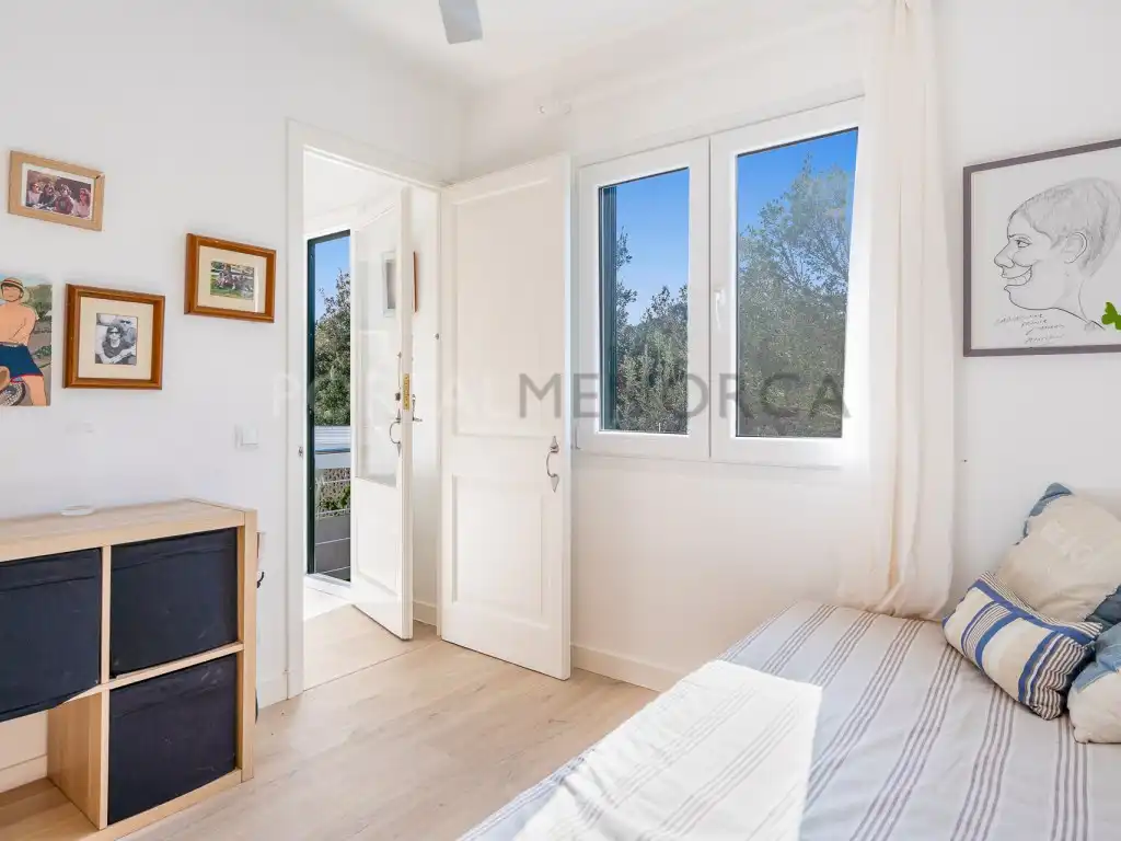 Schlafzimmer von Haus oder Chalet zum Verkauf in Ciutadella de Menorca mit Klimaanlage, Privatgarten und Terrasse