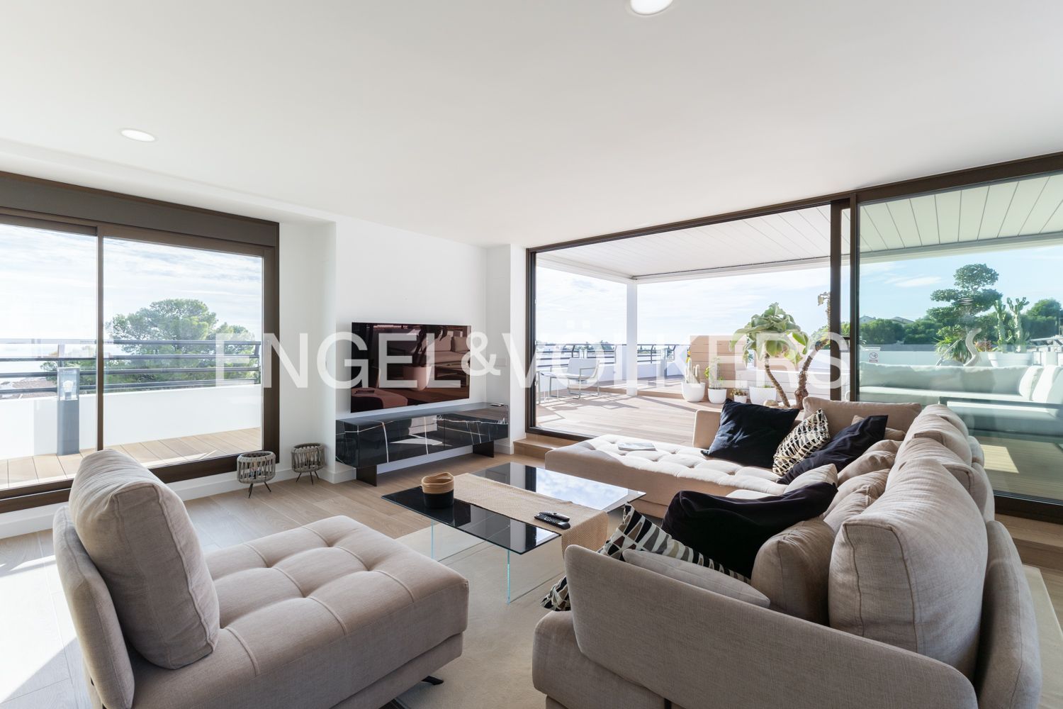 Sala de estar de Ático en venta en Alcalà de Xivert con Aire acondicionado, Calefacción y Terraza