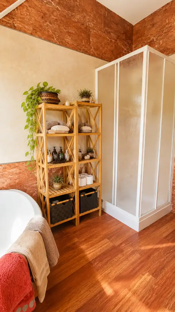 Baño de Casa o chalet en venta en Vallirana con Jardín privado, Parquet y Terraza