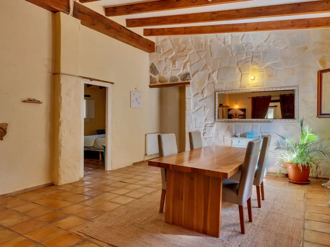 Comedor de Casa o chalet en venta en Castell de Castells con Aire acondicionado, Terraza y Piscina