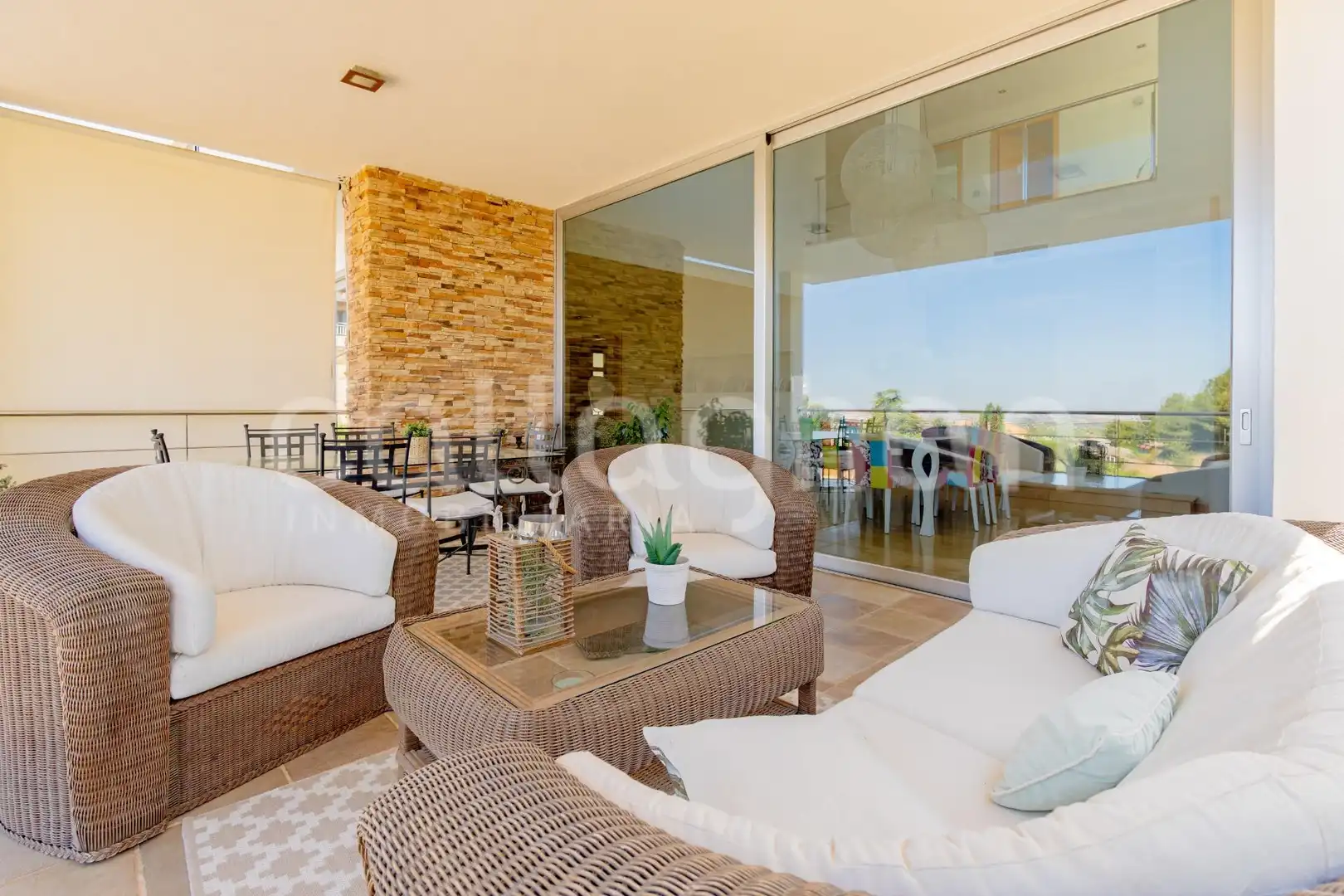 Terraza de Casa o chalet en venta en Chiva con Aire acondicionado, Calefacción y Jardín privado