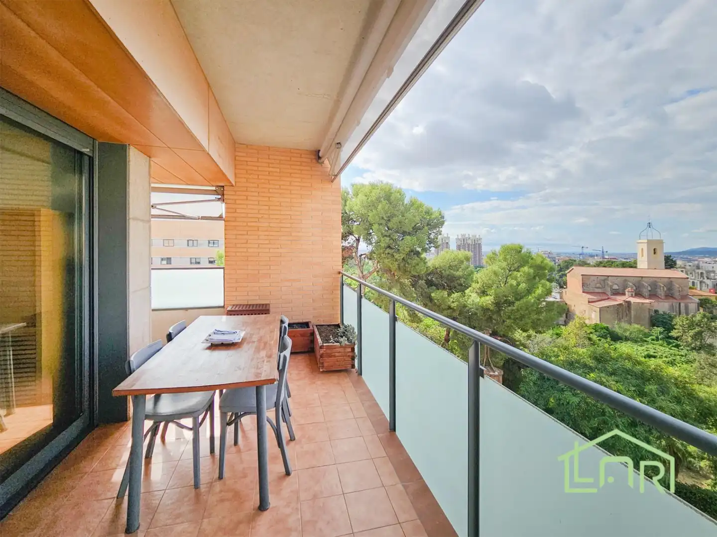 Balcony of Flat for sale in El Centre