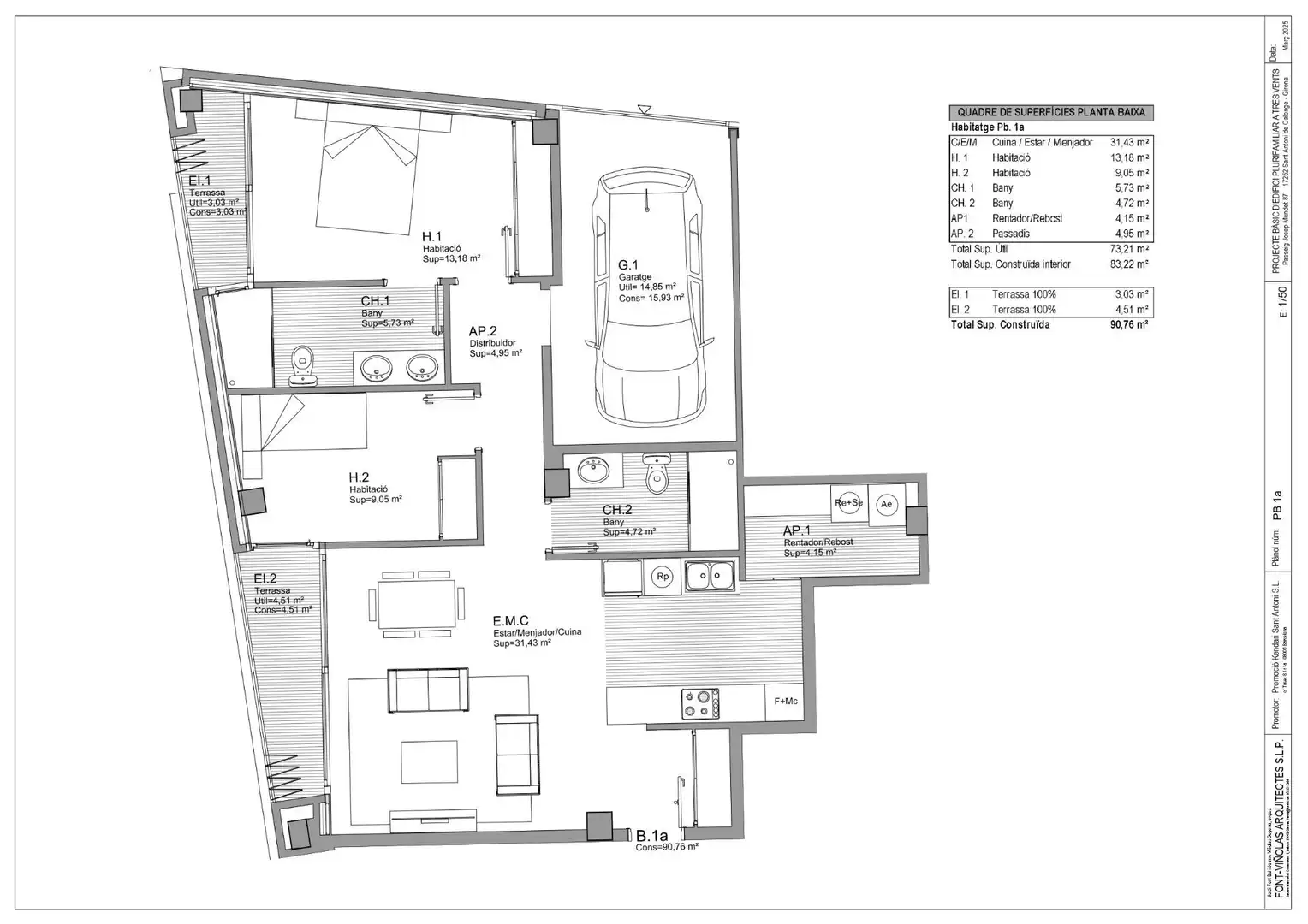 Apartament en venda en Calonge i Sant Antoni amb Jardí privat