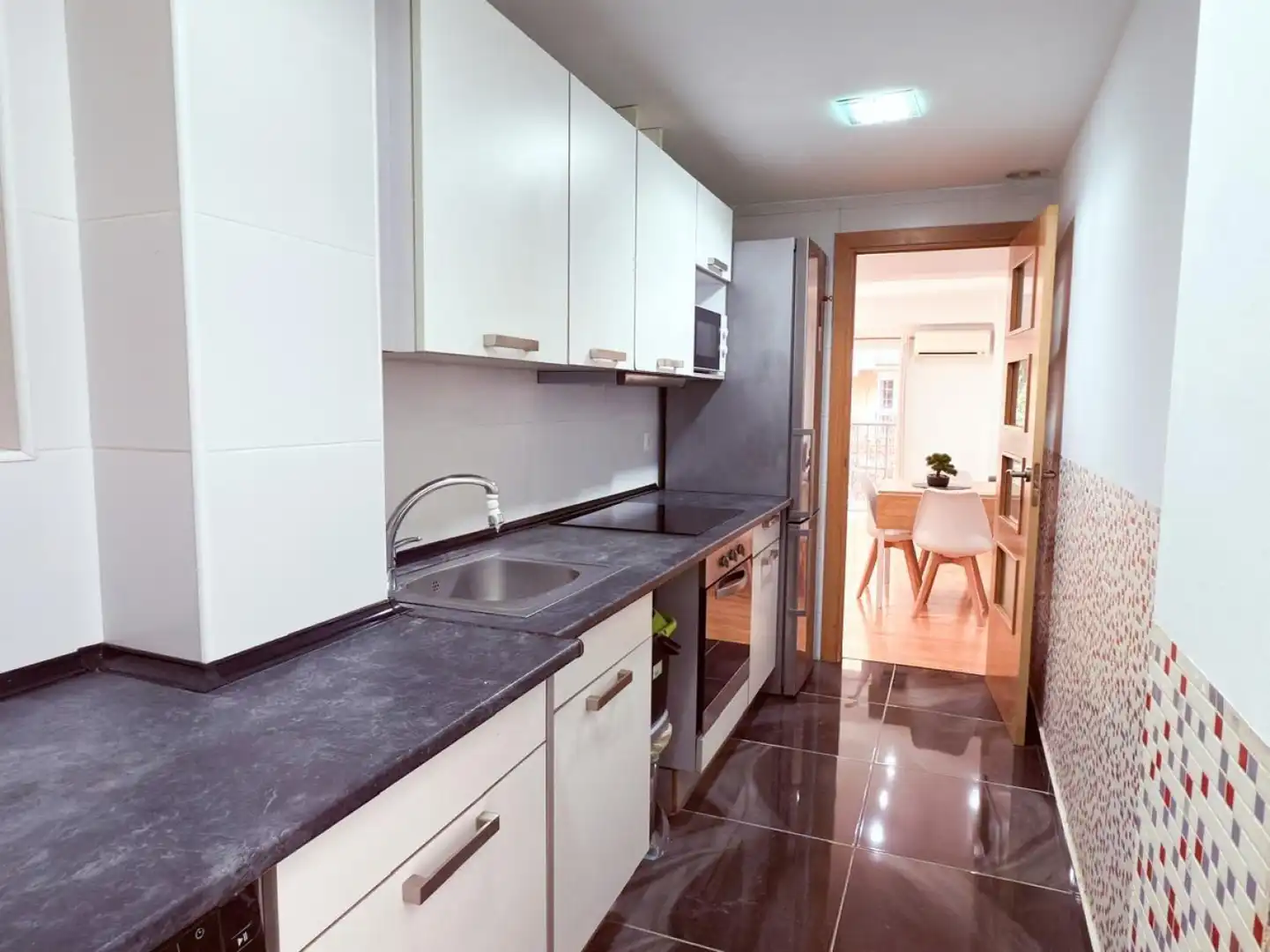 Cuina de Pis de lloguer en Valencia amb Aire condicionat, Calefacció i Parquet