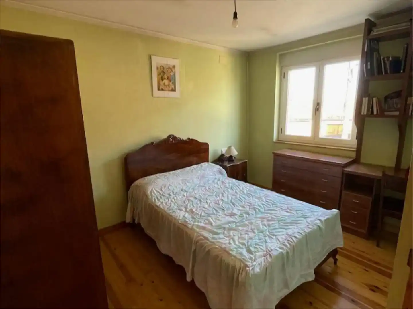 Bedroom of Flat for sale in Gradefes  with Parquet flooring and Furnished