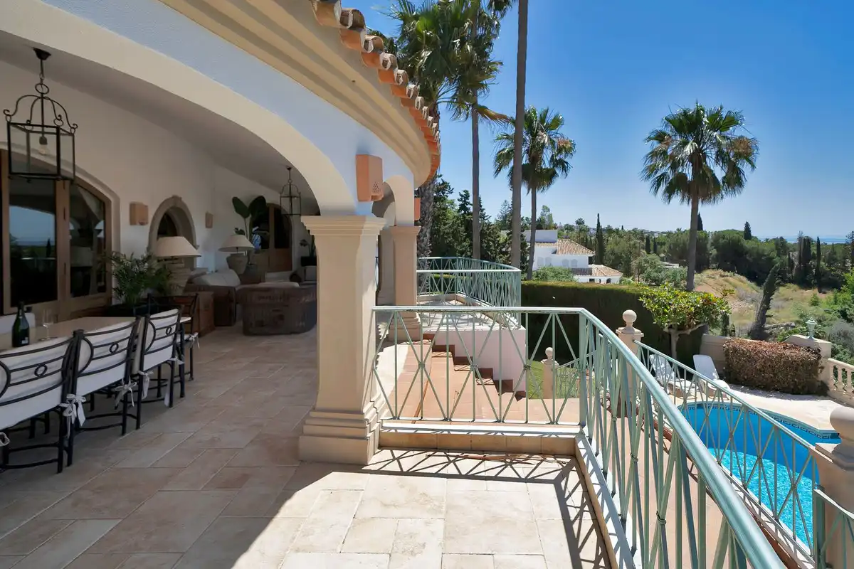 Terraza de Casa o chalet en venta en Marbella con Aire acondicionado, Calefacción y Jardín privado