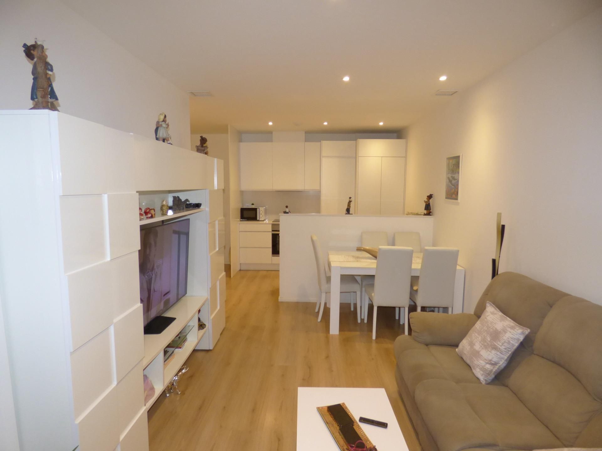 Living room of Planta baja for sale in Pineda de Mar  with Parquet flooring and Storage room