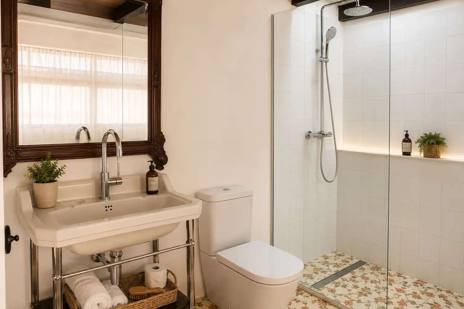 Baño de Loft de alquiler en Palamós con Aire acondicionado, Calefacción y Amueblado