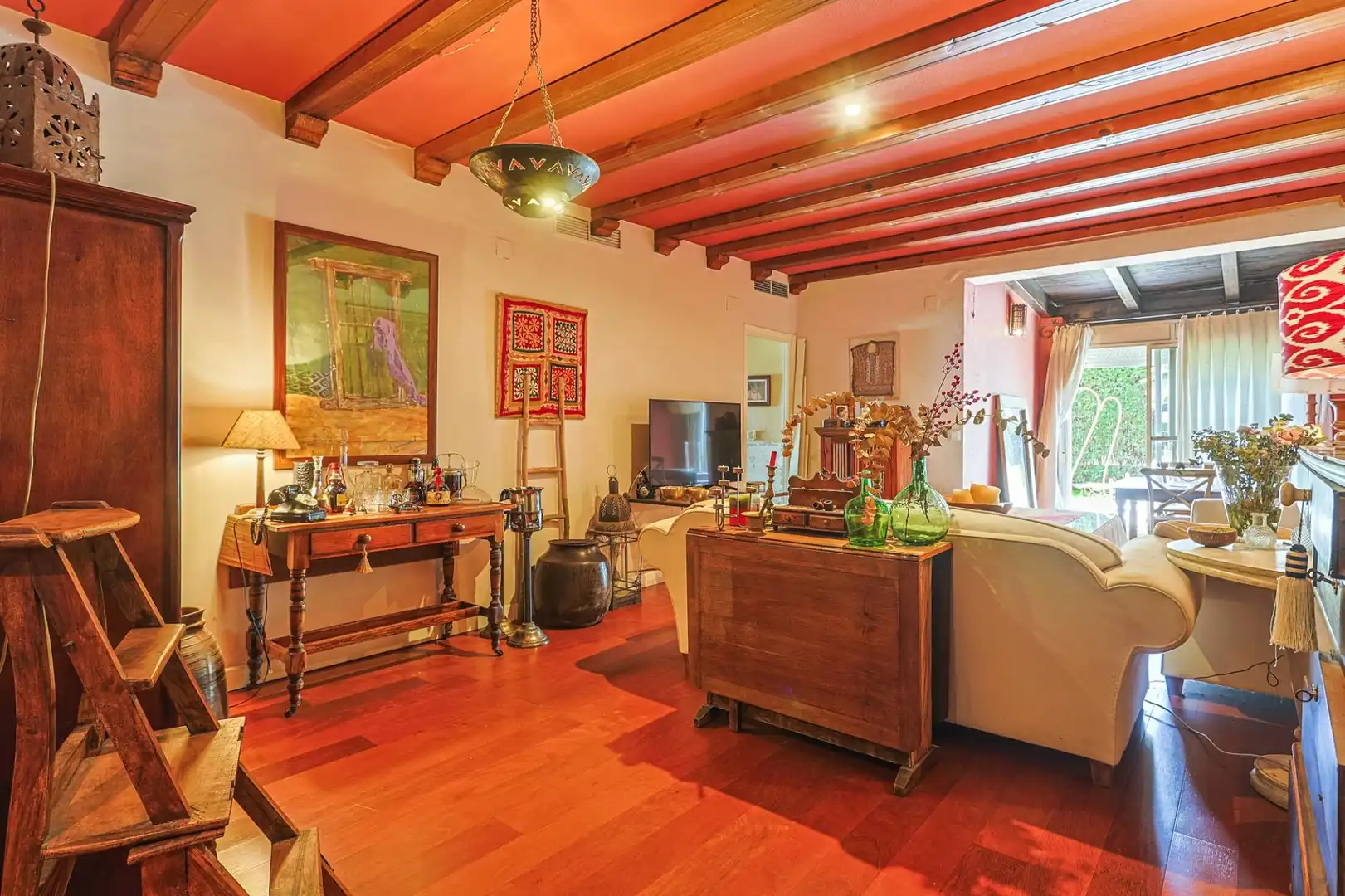 Sala de estar de Piso en venta en Tomares con Aire acondicionado, Jardín privado y Piscina comunitaria