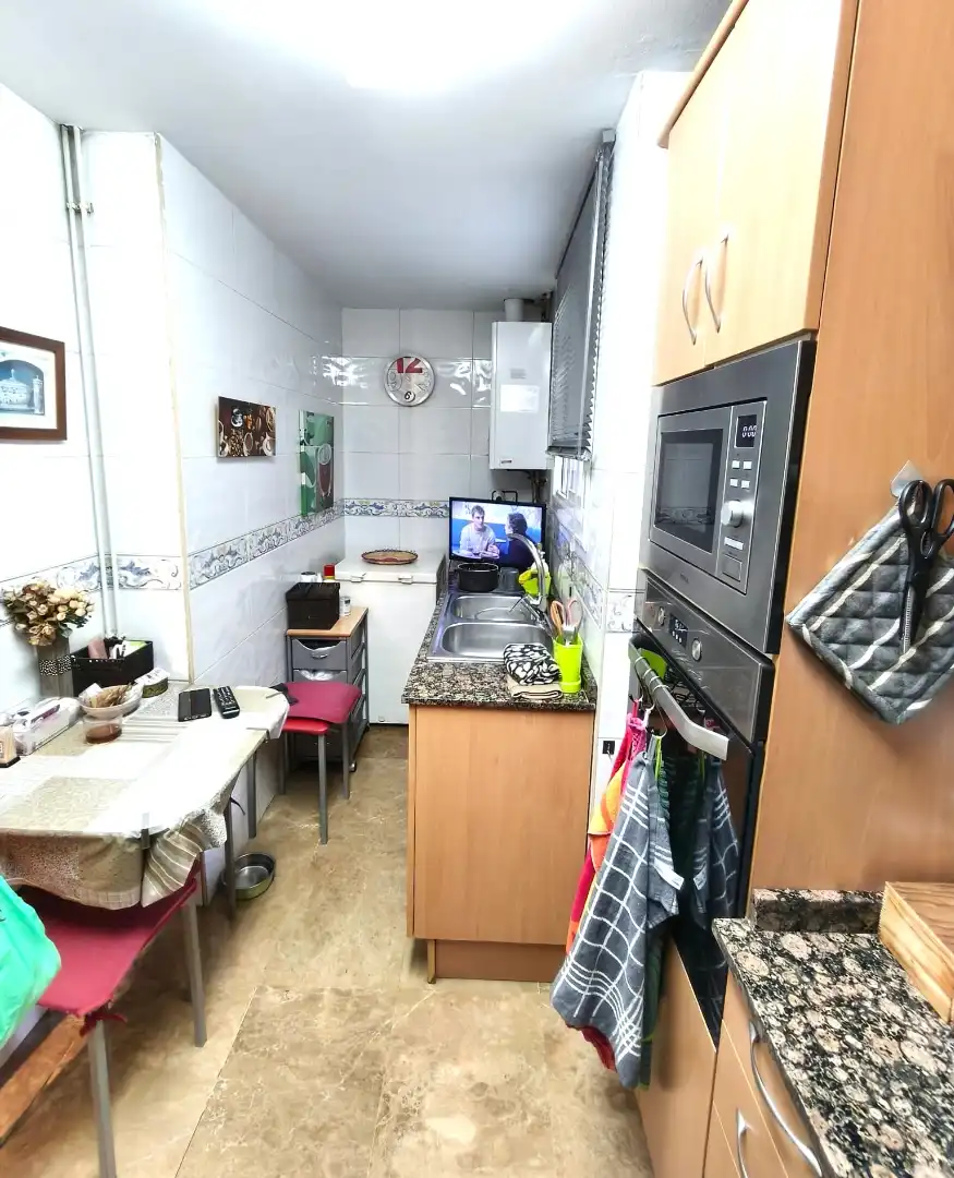 Küche von Maisonette zum Verkauf in L'Hospitalet de Llobregat mit Klimaanlage, Heizung und Balkon