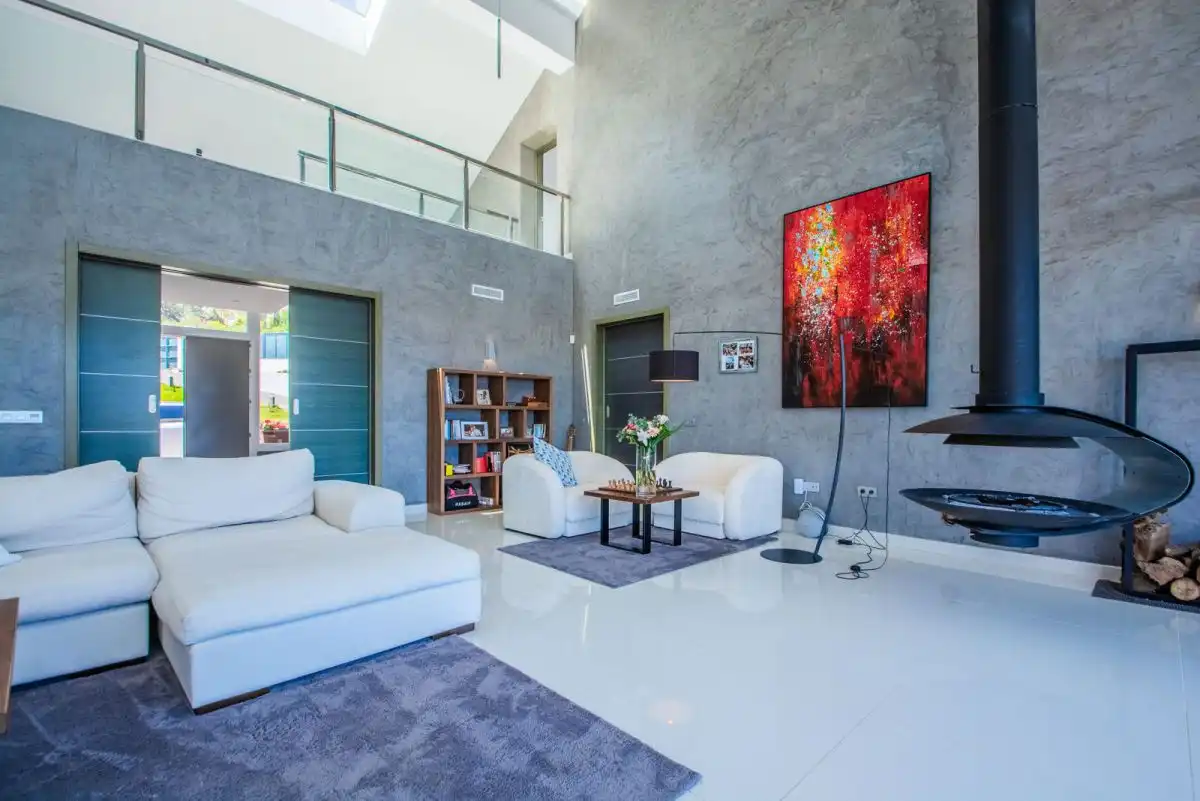 Living room of Houses for rent in Ojén  with Terrace, Storage room and Furnished
