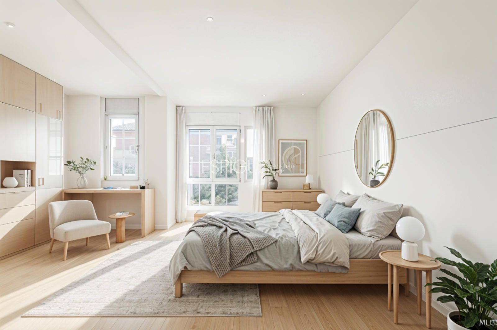 Bedroom of Single-family semi-detached for sale in Sant Cugat del Vallès  with Air Conditioner, Heating and Private garden