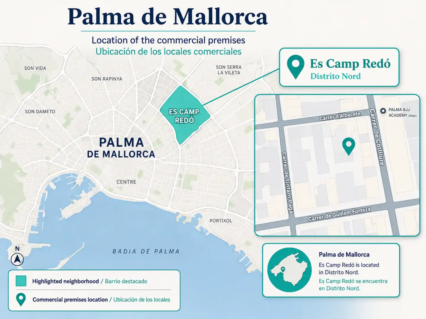Vista exterior de Nave industrial en venta en  Palma de Mallorca
