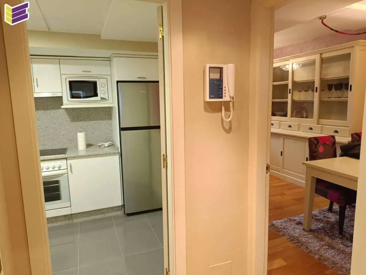 Cocina de Dúplex en venta en Mondariz-Balneario con Aire acondicionado, Parquet y Trastero