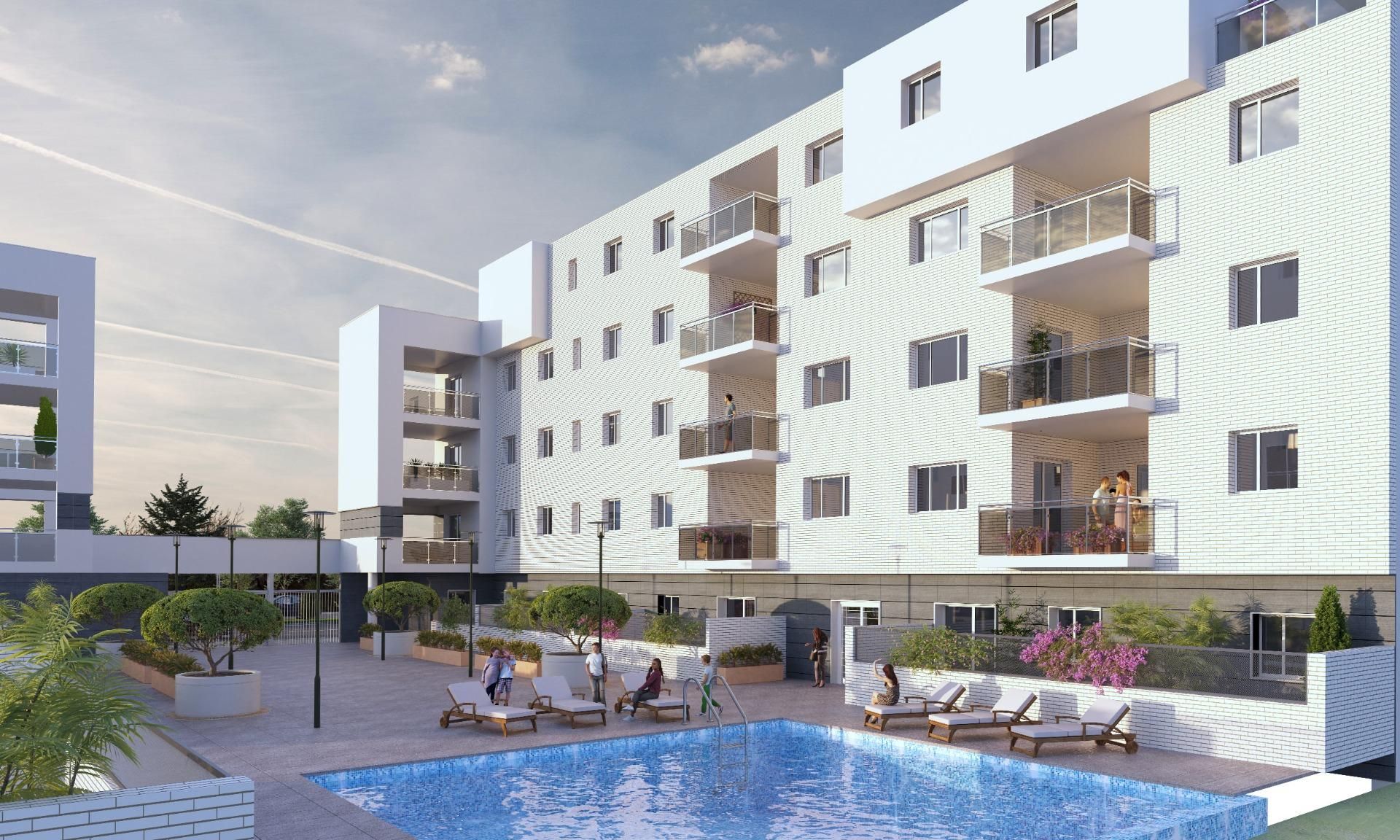 Exterior view of Flat for sale in Badajoz Capital  with Air Conditioner, Heating and Terrace