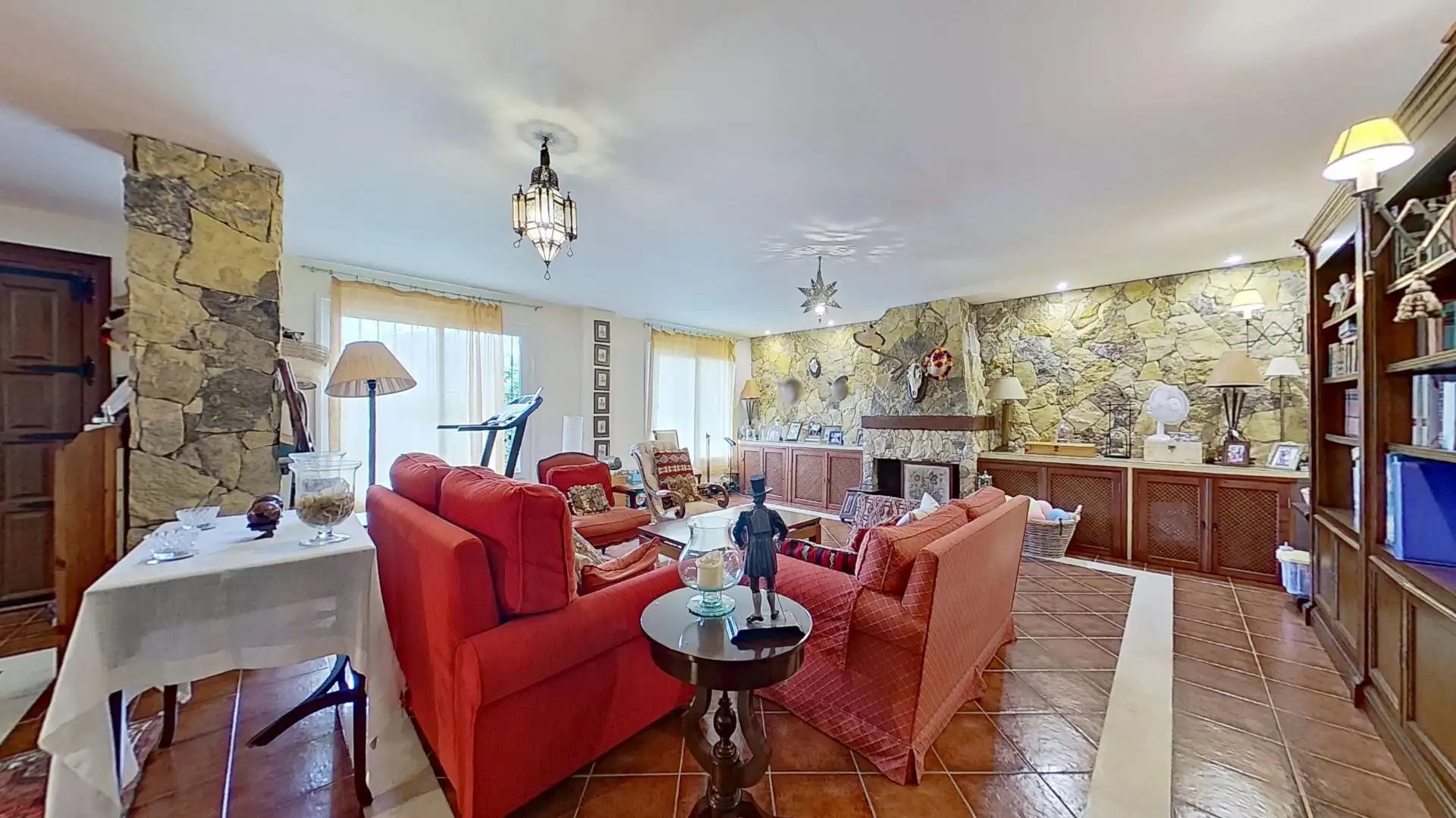 Sala de estar de Casa o chalet en venta en Málaga con Jardín privado, Terraza y Piscina