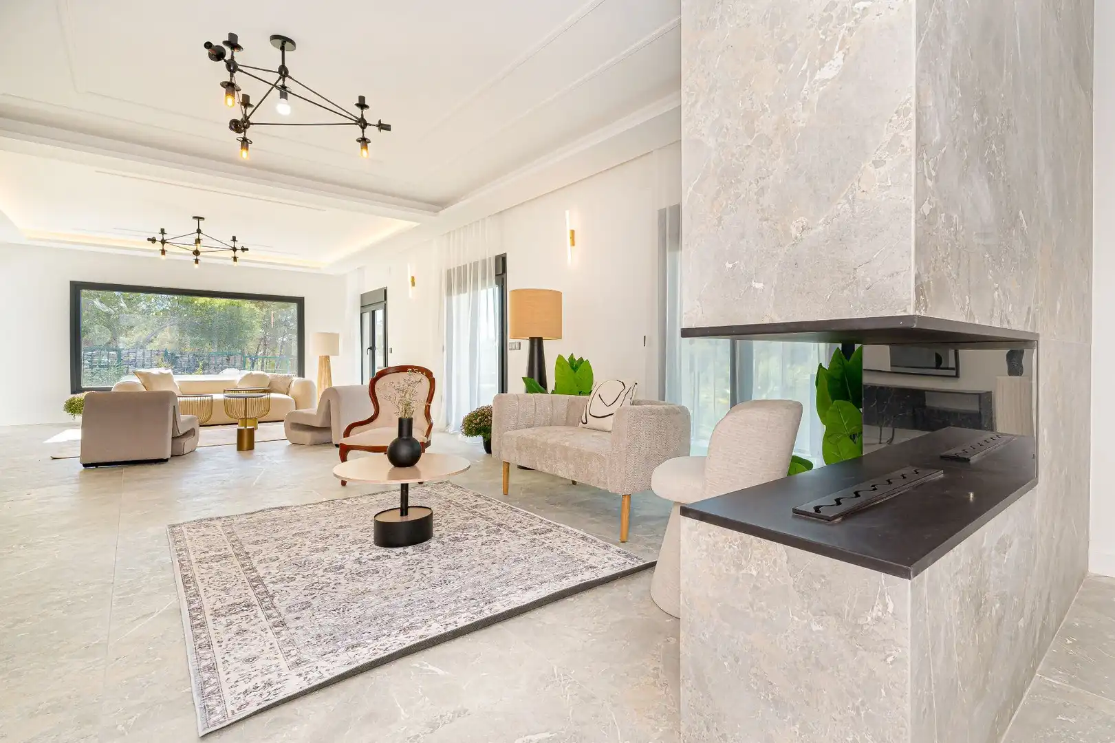 Sala de estar de Casa o chalet en venta en Altea con Aire acondicionado, Terraza y Piscina