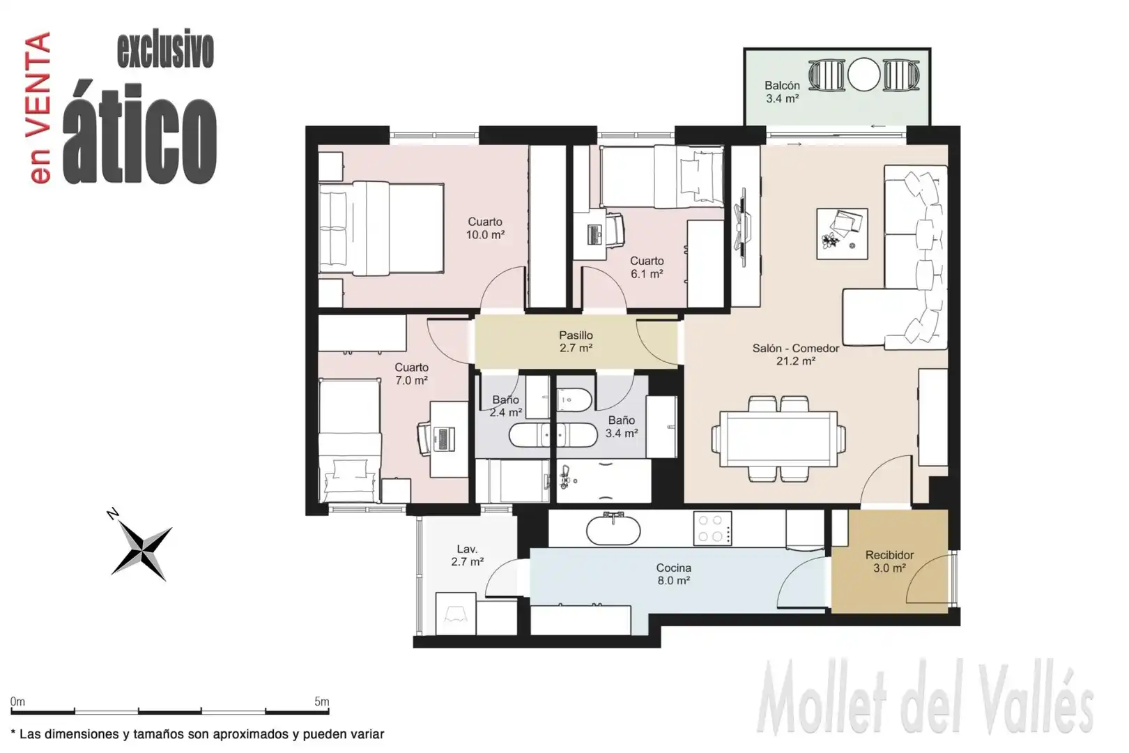 Flat for sale in Mollet del Vallès  with Air Conditioner, Heating and Parquet flooring