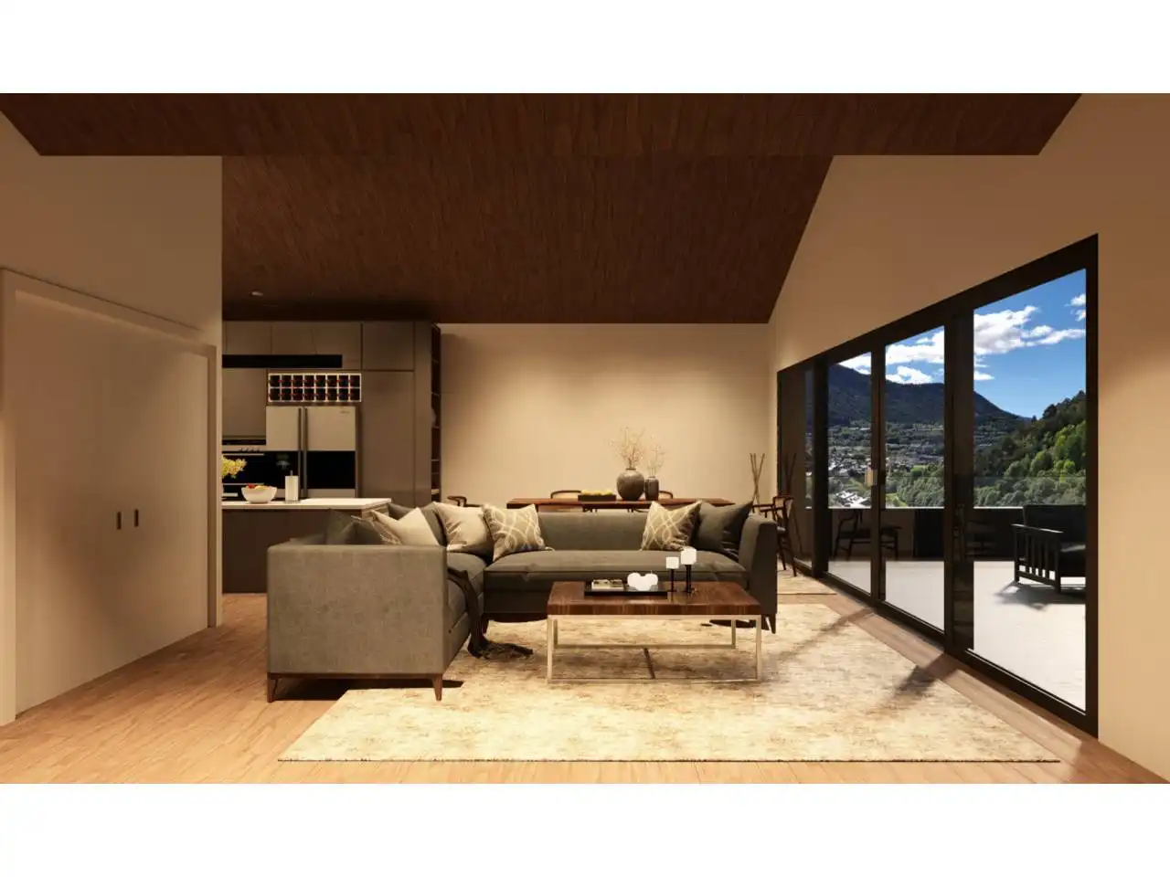 Sala de estar de Ático en venta en Ordino con Terraza y Alarma