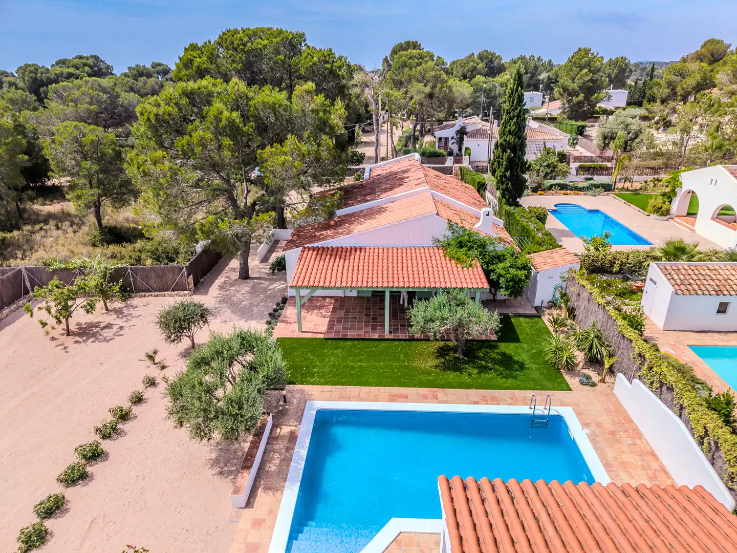 Garden of Houses for sale in L'Ametlla de Mar   with Air Conditioner, Heating and Private garden