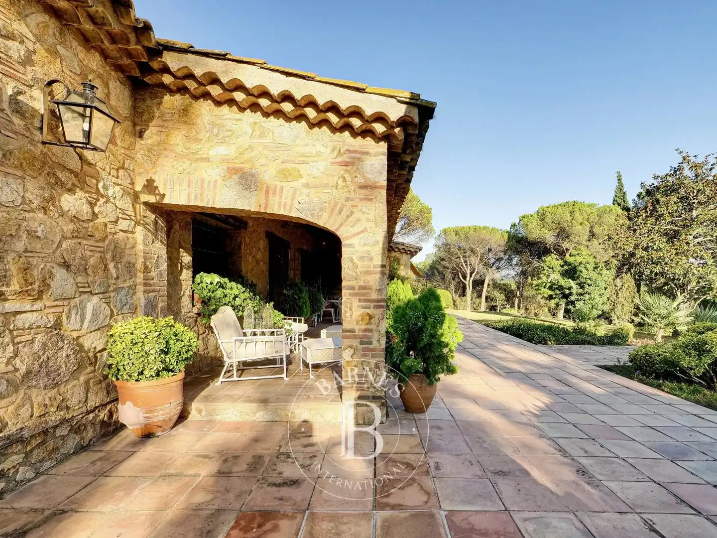 Jardí de Finca rústica en venda en Caldes de Malavella amb Calefacció, Piscina i Internet